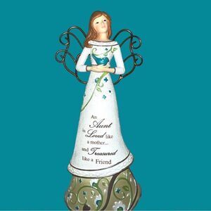 Perfectly Paisley ceramic angel for a special aunt in your life!